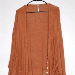 Free People Snap Button Up Cardigan